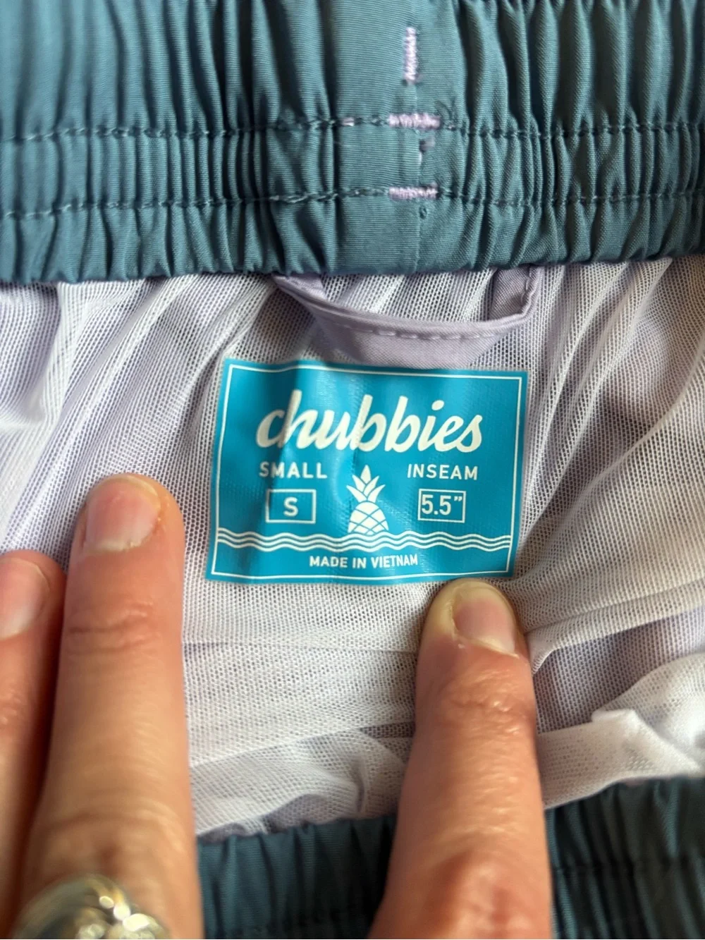 Chubbies Men’s Swim Trunks Small Purple Lined 5.5” Inseam Drawstring